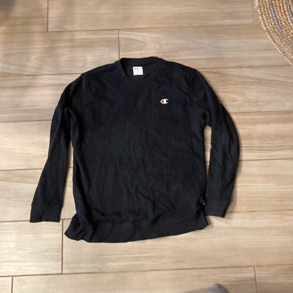 Black Champion Crewneck Sweater